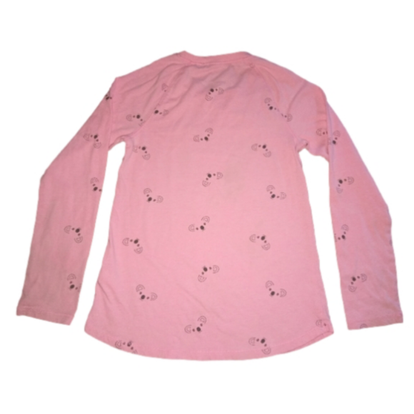 Justice Pink Koala Print Girls Size 6-7 Lounge Sleep Top Long Sleeved T - Picture 2 of 4